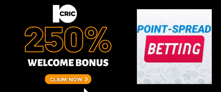 10CRIC 250% Deposit Bonus- Sports Point Spread Betting