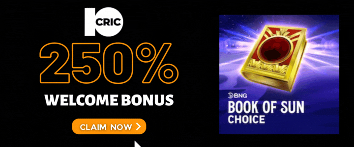 10CRIC 250% Deposit Bonus- Book of Sun Choice