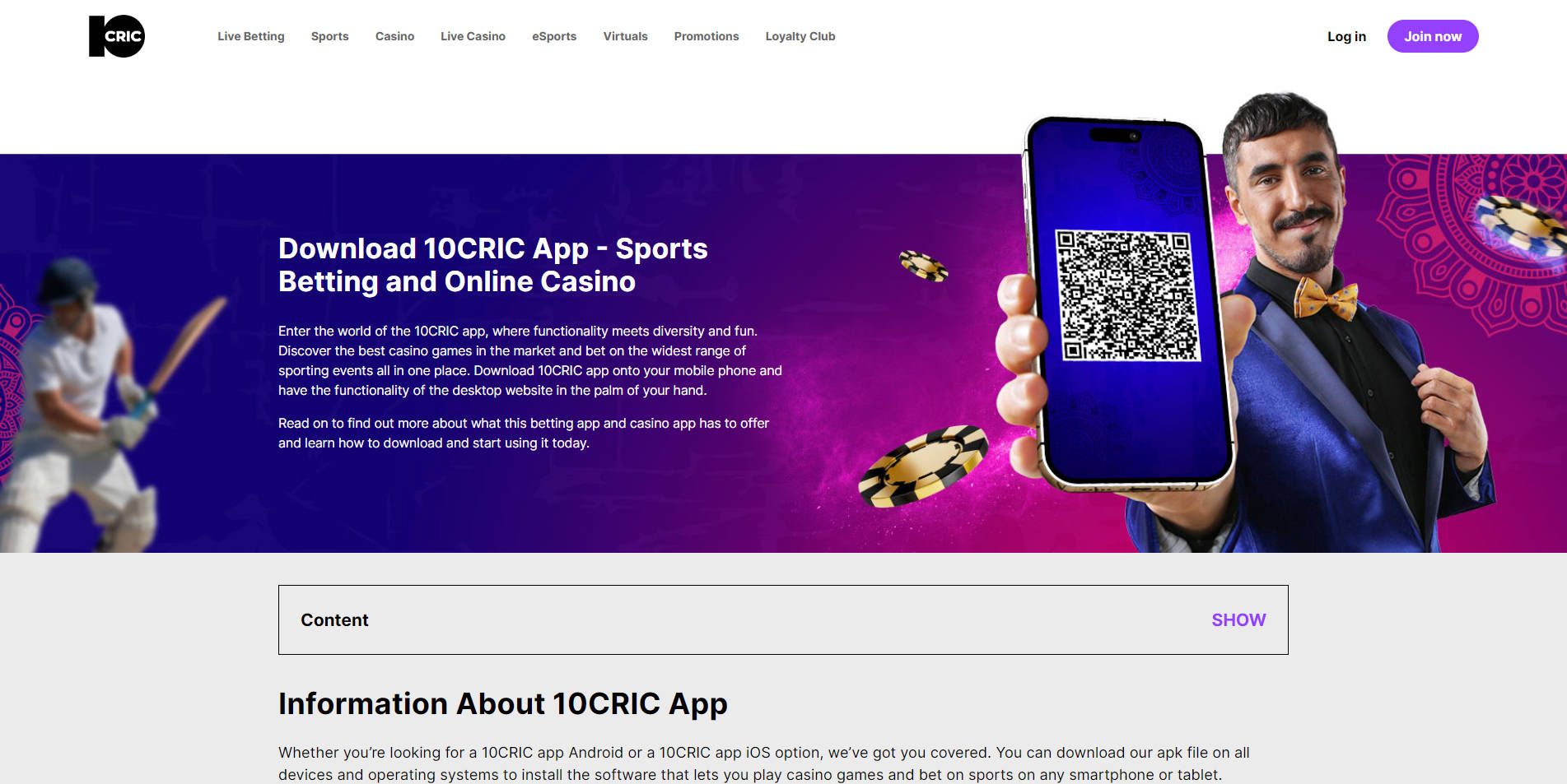 10CRIC - 10CRIC Casino Review - Mobile